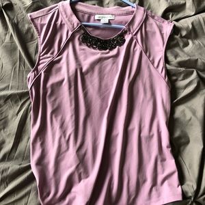 Liz Claiborne purple top with jewels
